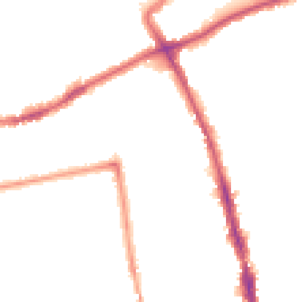 Night-time road noise heatmap for SM6 0AU