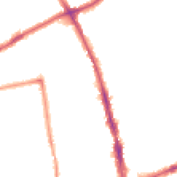 Night-time road noise heatmap for SM6 0AW
