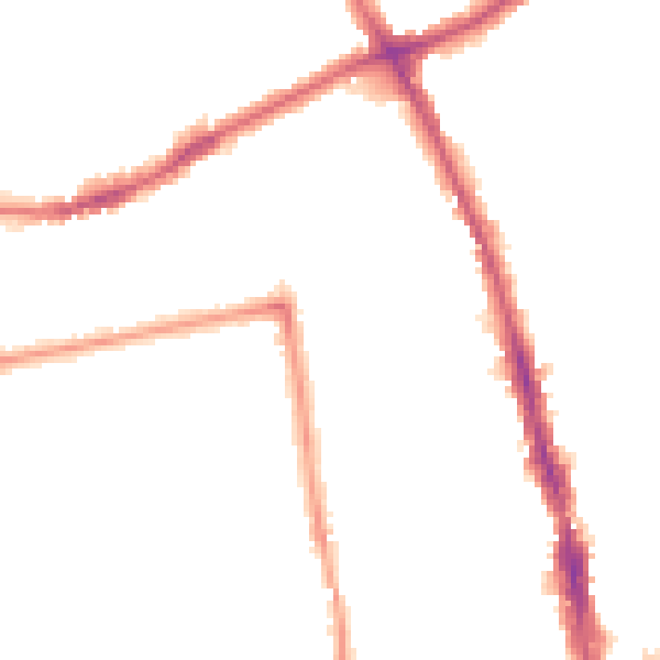 Night-time road noise heatmap for SM6 0AX