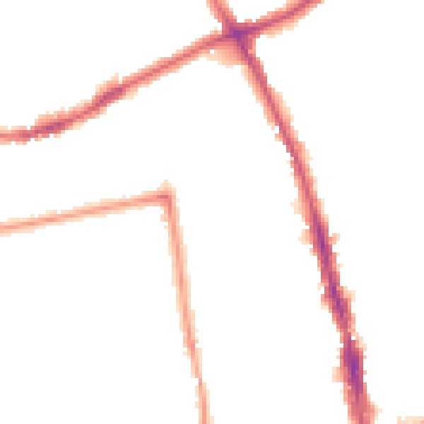 Night-time road noise heatmap for SM6 0AY