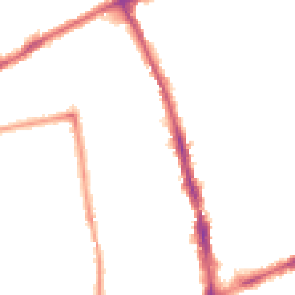 Night-time road noise heatmap for SM6 0BG