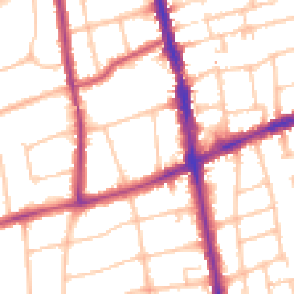 Daytime road noise heatmap for SM6 0BL