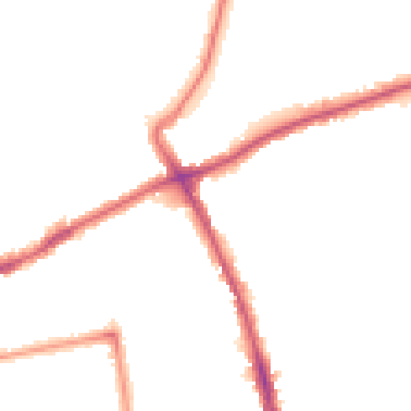 Night-time road noise heatmap for SM6 0BW
