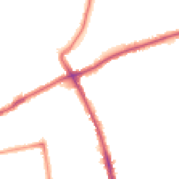 Night-time road noise heatmap for SM6 0BY
