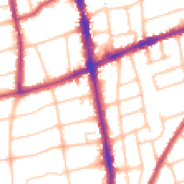 Daytime road noise heatmap for SM6 0DB