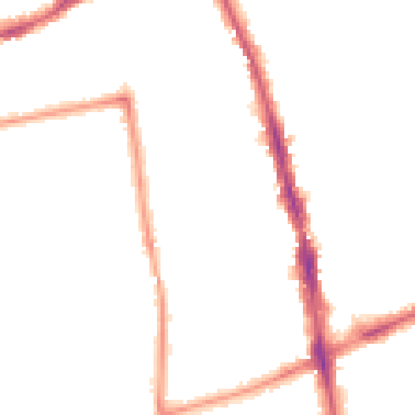 Night-time road noise heatmap for SM6 0EF