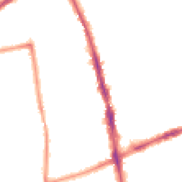 Night-time road noise heatmap for SM6 0EL