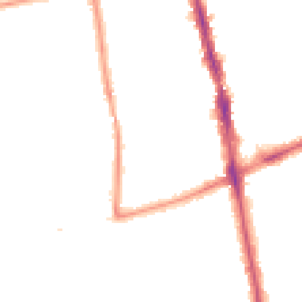 Night-time road noise heatmap for SM6 0HD