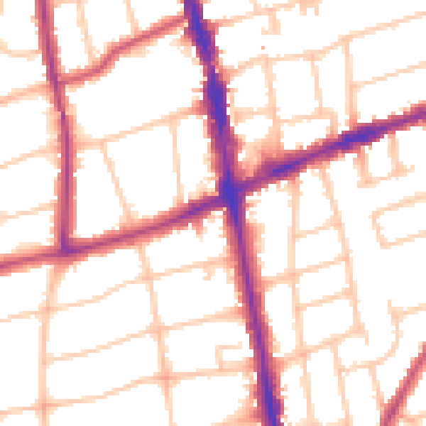Daytime road noise heatmap for SM6 0HG