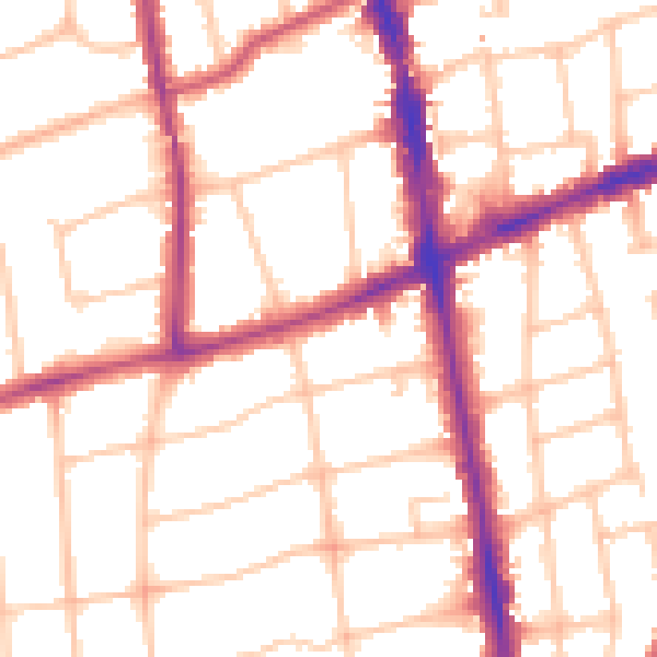 Daytime road noise heatmap for SM6 0HJ