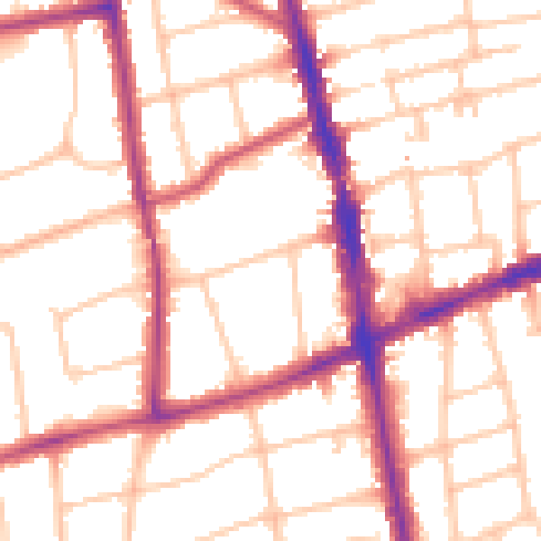 Daytime road noise heatmap for SM6 0JD
