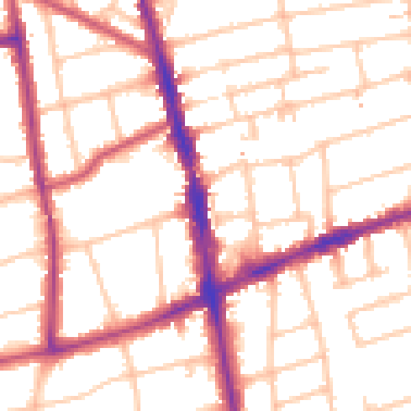 Daytime road noise heatmap for SM6 0LH