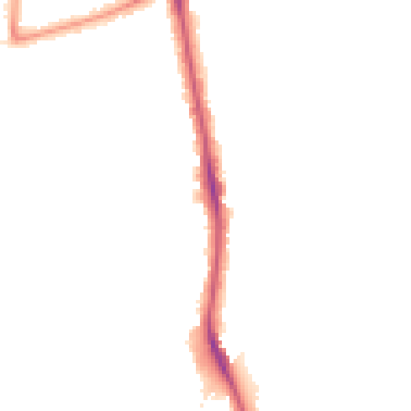 Night-time road noise heatmap for SM6 0PG