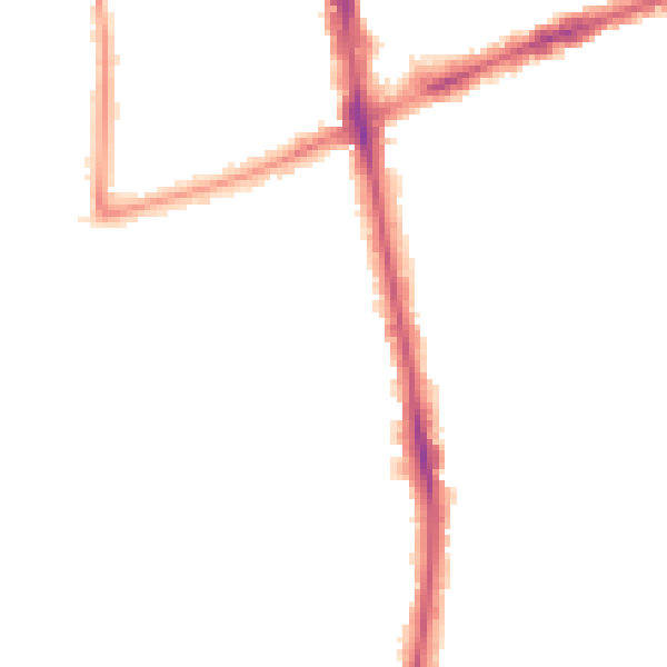 Night-time road noise heatmap for SM6 0TD