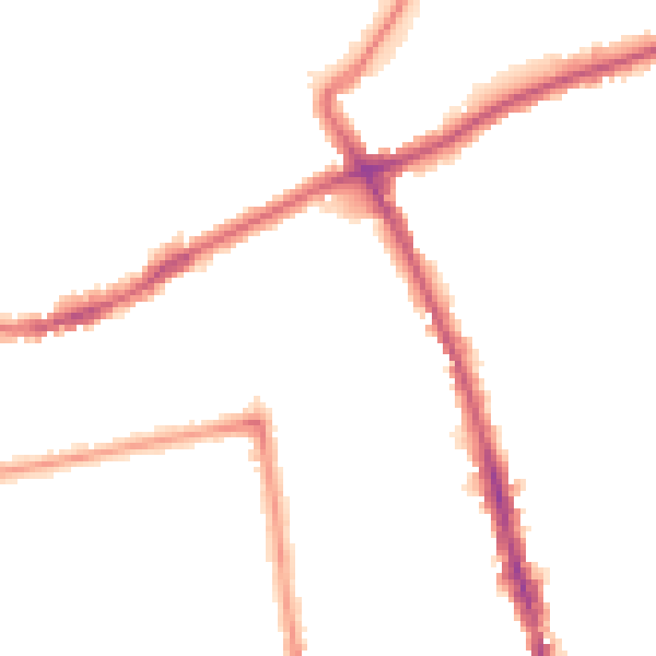 Night-time road noise heatmap for SM6 0TX