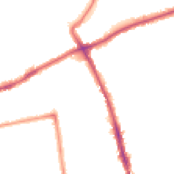 Night-time road noise heatmap for SM6 0TY