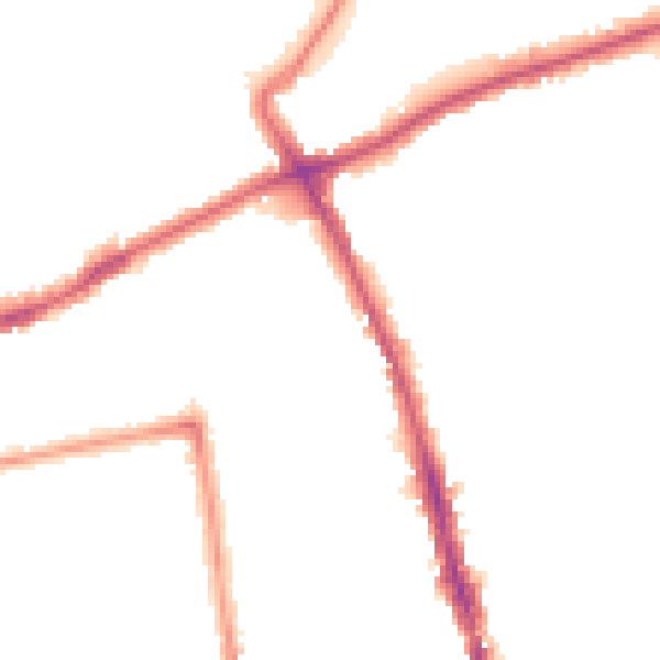 Night-time road noise heatmap for SM6 0TZ