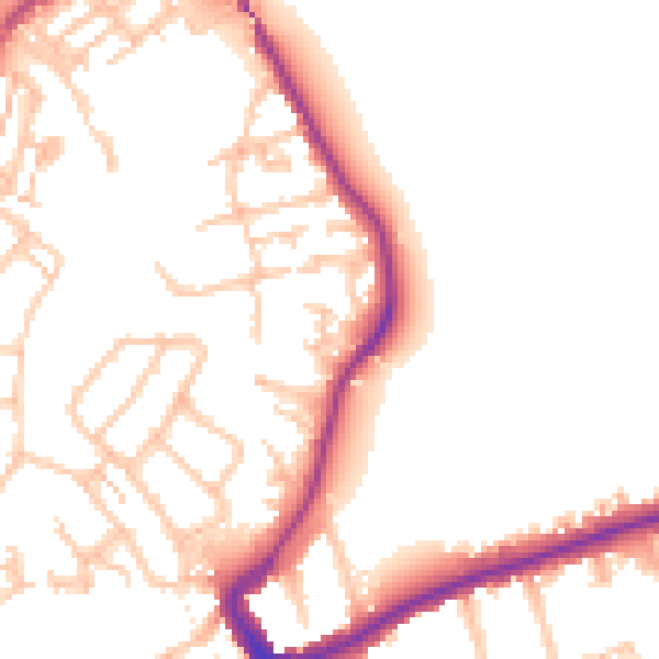 Daytime road noise heatmap for SM6 7AG