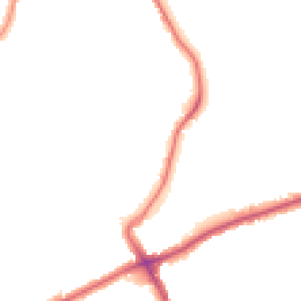 Night-time road noise heatmap for SM6 7DN