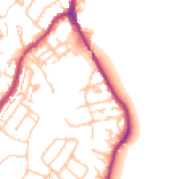 Daytime road noise heatmap for SM6 7ER