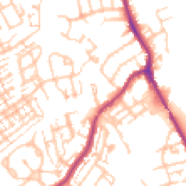 Daytime road noise heatmap for SM6 7GB