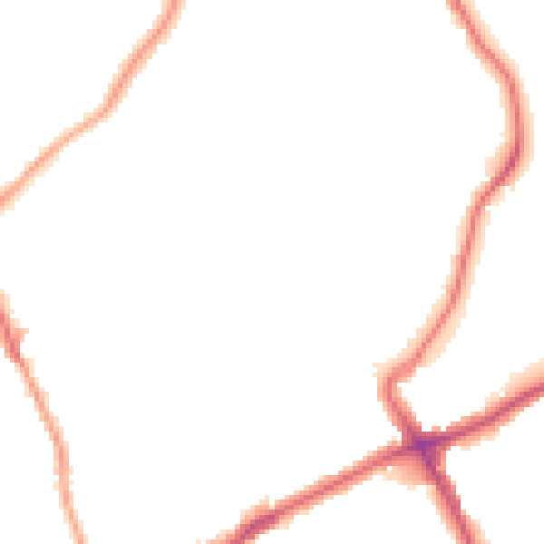 Night-time road noise heatmap for SM6 7JE