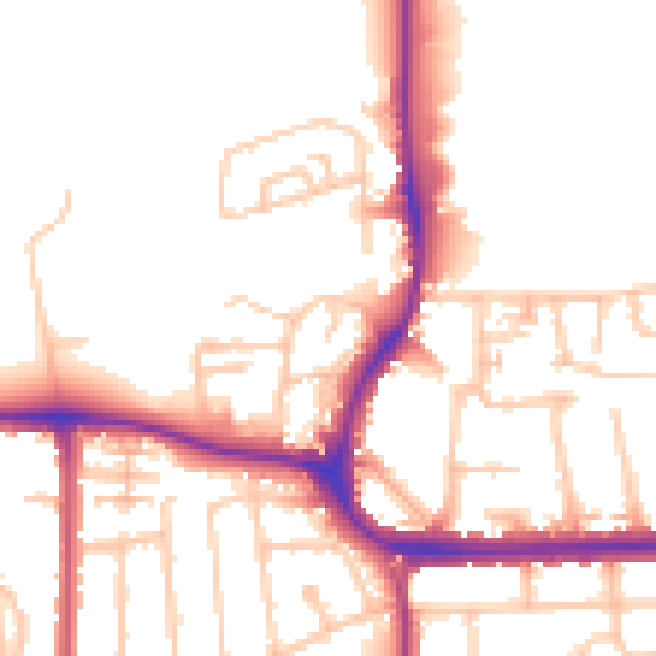 Daytime road noise heatmap for SM6 7LH