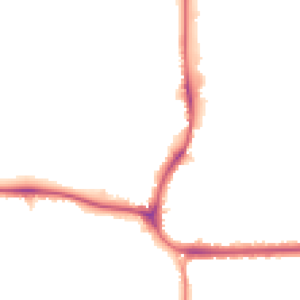 Night-time road noise heatmap for SM6 7LH
