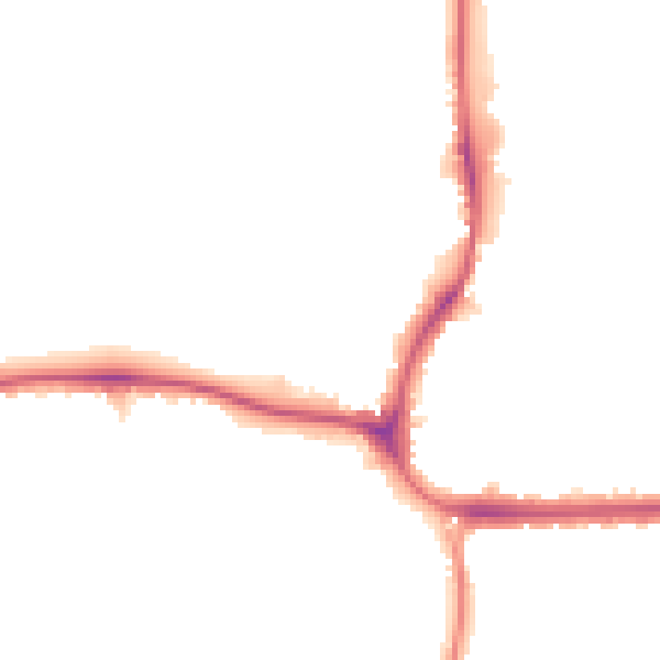 Night-time road noise heatmap for SM6 7LZ