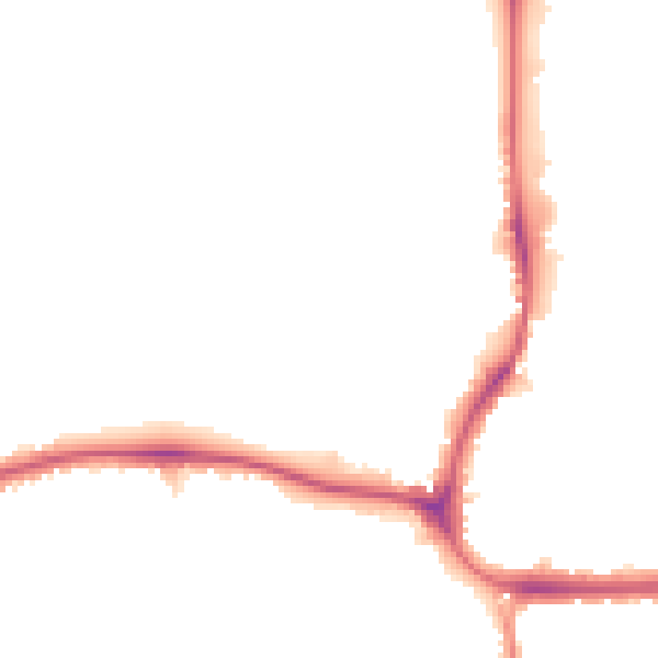 Night-time road noise heatmap for SM6 7NF