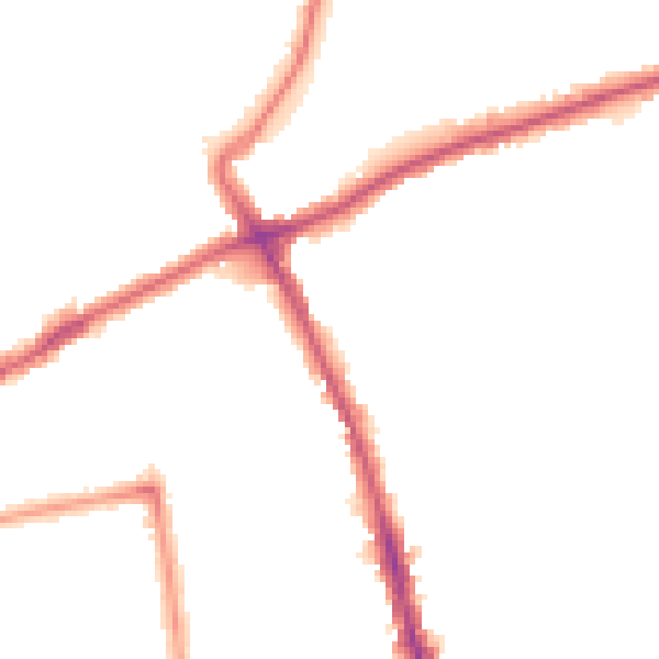 Night-time road noise heatmap for SM6 8BD