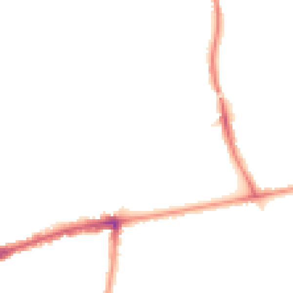 Night-time road noise heatmap for SM6 8LB