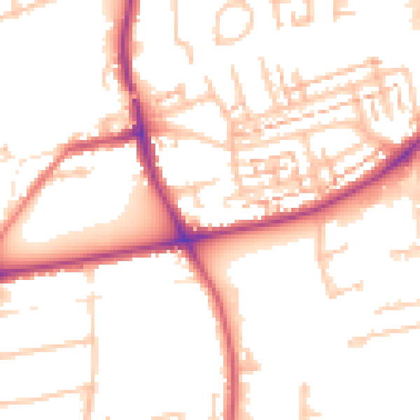 Daytime road noise heatmap for SM6 8LP