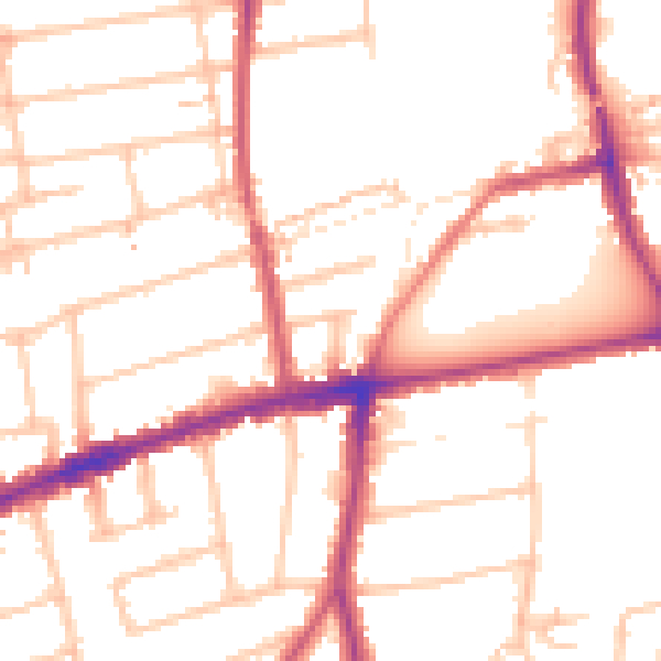 Daytime road noise heatmap for SM6 8PT