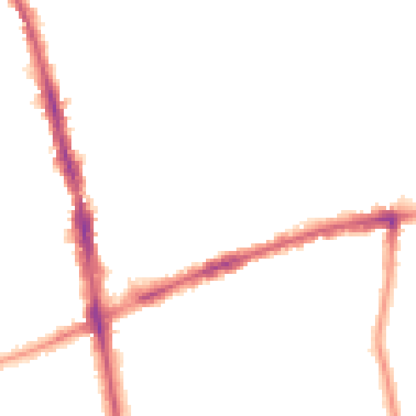 Night-time road noise heatmap for SM6 8PZ