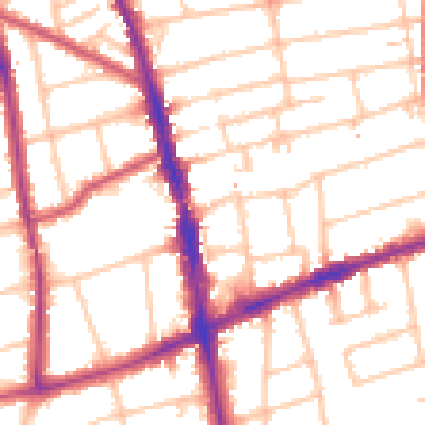 Daytime road noise heatmap for SM6 8QG