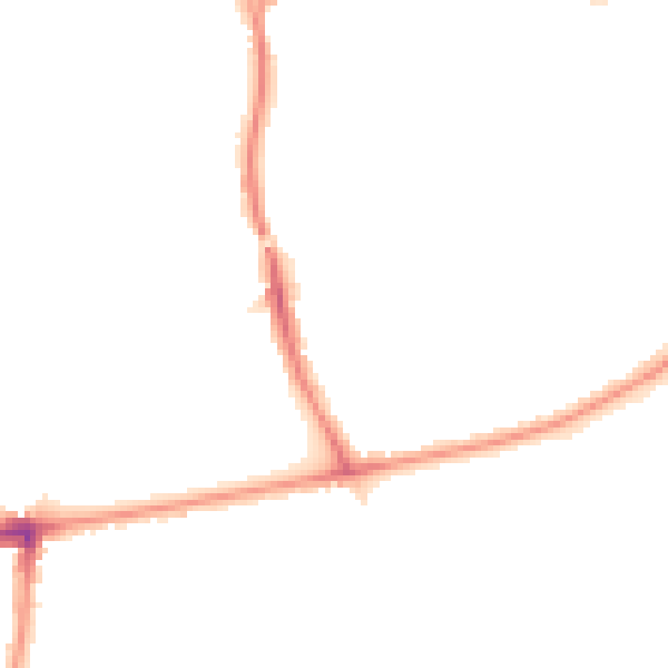 Night-time road noise heatmap for SM6 8QH