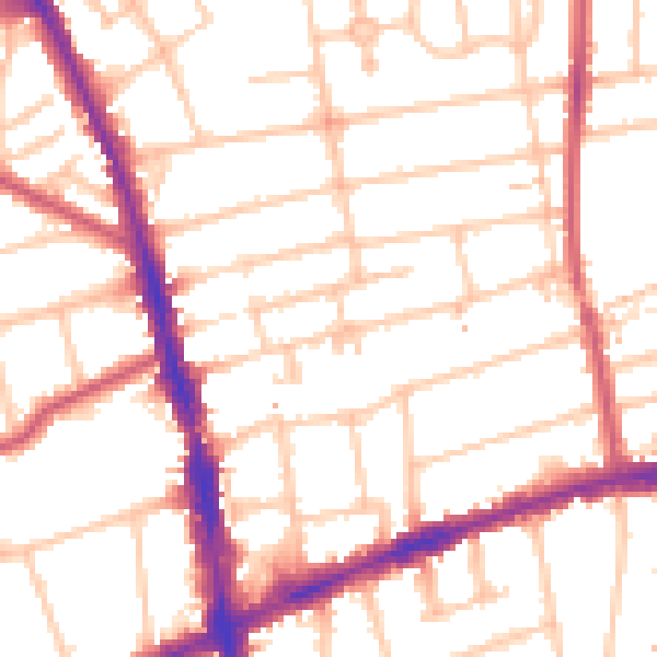 Daytime road noise heatmap for SM6 8SH