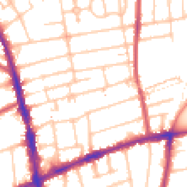 Daytime road noise heatmap for SM6 8SP
