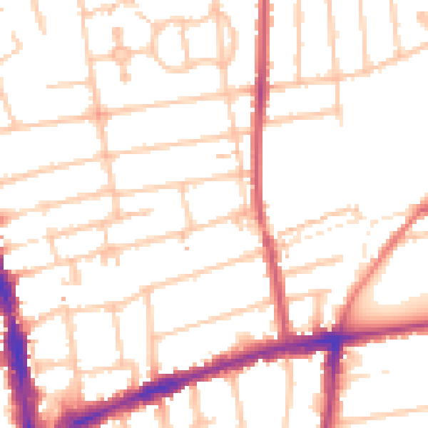Daytime road noise heatmap for SM6 8ST