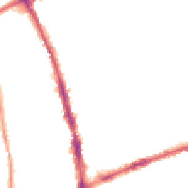Night-time road noise heatmap for SM6 8TE