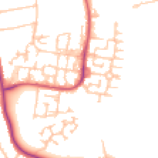 Daytime road noise heatmap for SM6 9AF