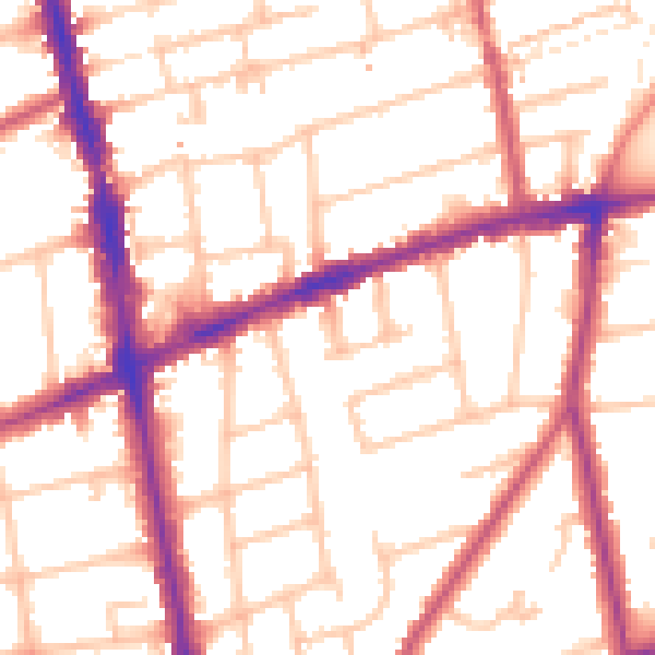 Daytime road noise heatmap for SM6 9AX