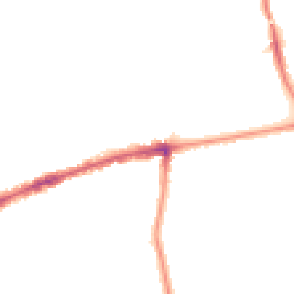 Night-time road noise heatmap for SM6 9BS