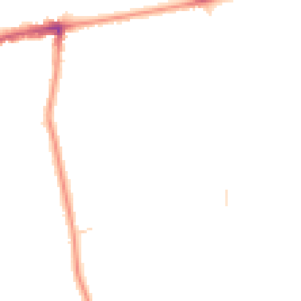 Night-time road noise heatmap for SM6 9DR
