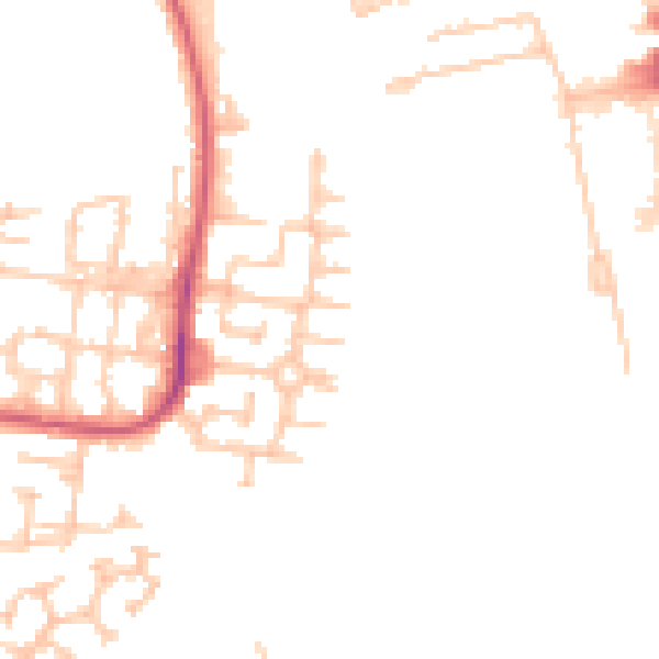 Daytime road noise heatmap for SM6 9GH