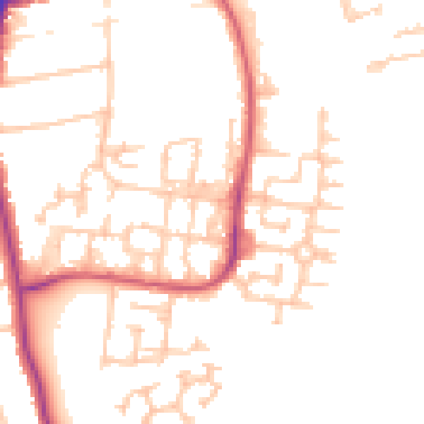 Daytime road noise heatmap for SM6 9HL