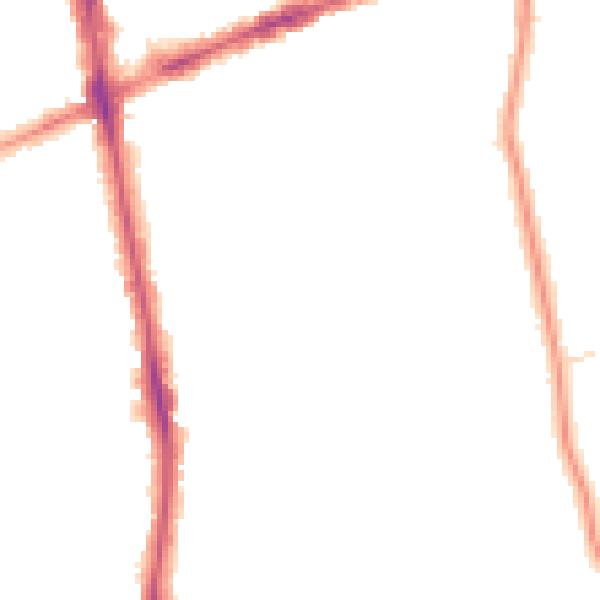 Night-time road noise heatmap for SM6 9PT