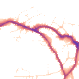 Daytime road noise heatmap for SN10 1AB