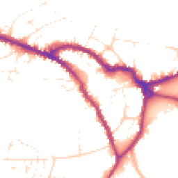 Daytime road noise heatmap for SN10 1AP